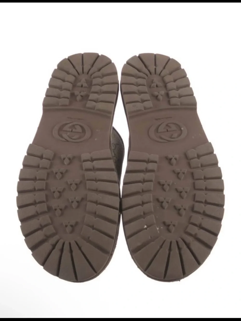 Gucci Brown GG Canvas Horsebit Mule Slides